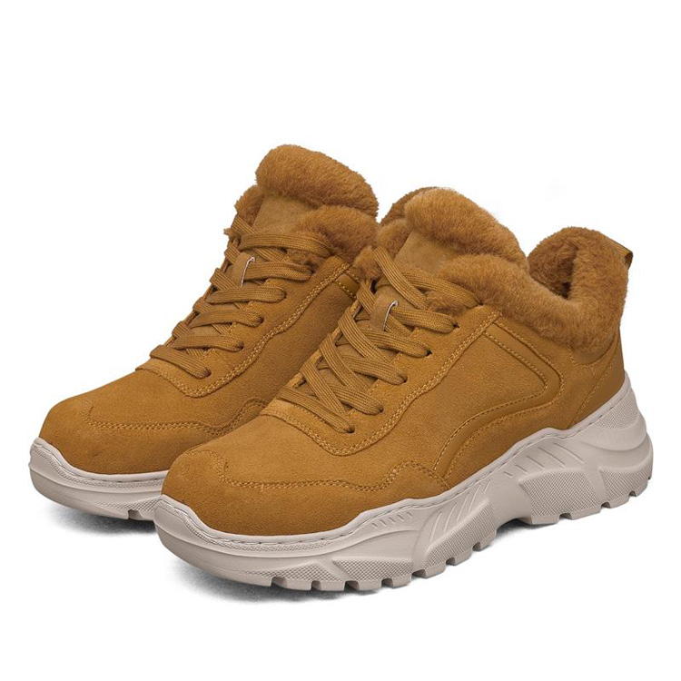 China Factory Custom Women Men Winter Outdoor Faux Fur Shoes Unisex Snow Winter Boots